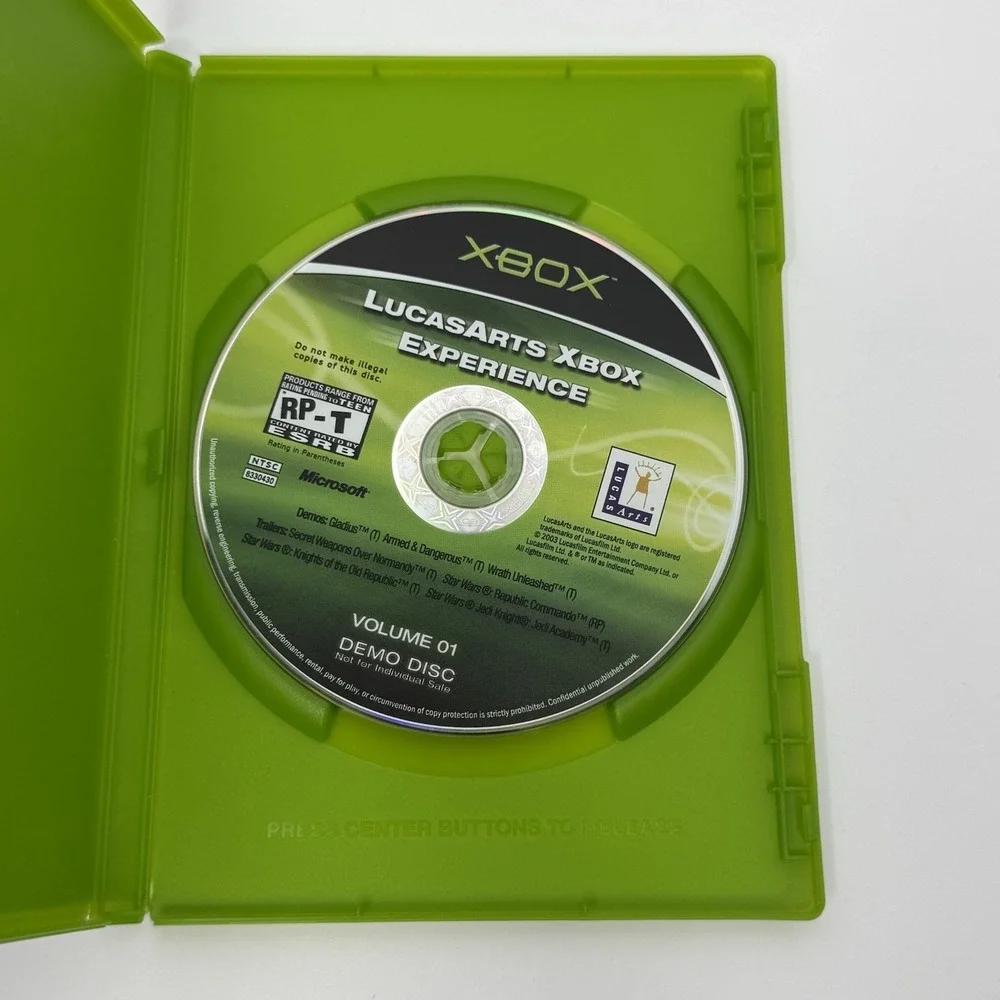 Xbox lucasarts experience
